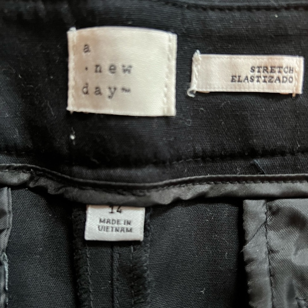 Black pants/slacks. Size 14. Brand A New Day